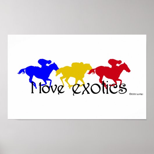 I Love Exotic Poster ポスター (正面)