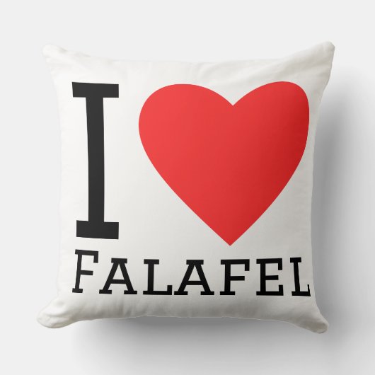 I love falafel クッション (正面)