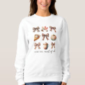I Love Fall Most of All, 秋の気品ある女性用 スウェットシャツ (正面)
