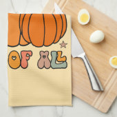 I Love Fall Most Of All - Autumn Pumpkin キッチンタオル (四つ折り)