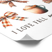 I Love Fall Most Of All Fall Season Thanksgiving  ポスター (角)