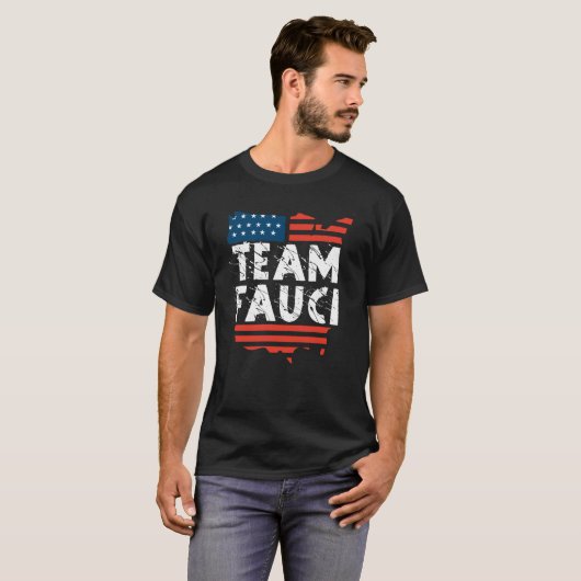 I Love Fauci - Team Fauci Tシャツ (正面フル)