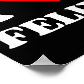 I Love Felix I Heart Felix Name Y2k Valentines Day ポスター (角)