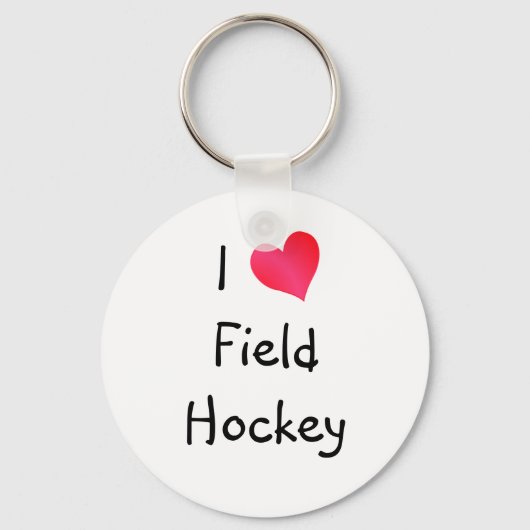I Love Field Hockey キーホルダー (正面)