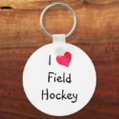 I Love Field Hockey キーホルダー (正面)