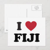 I Love Fiji ポストカード (正面/裏面)