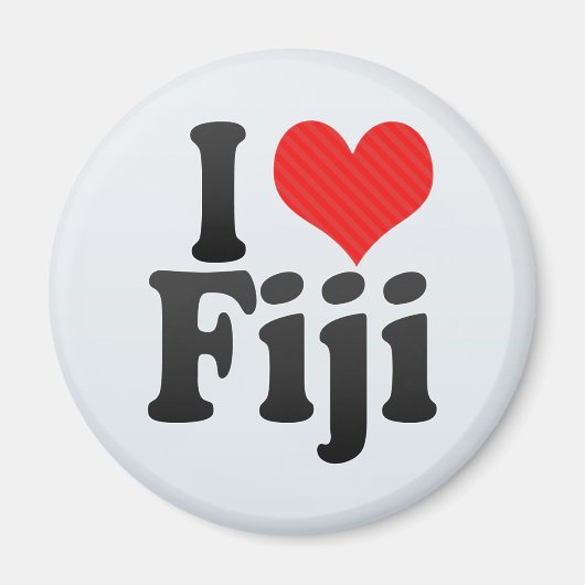 I Love Fiji マグネット (正面)