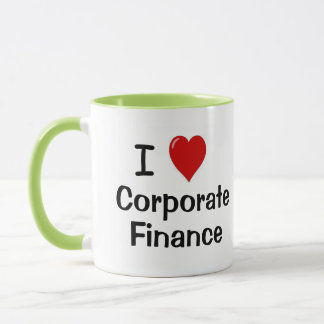 I Love Finance 企業の Managerパートナーおもしろい引用文 マグカップ