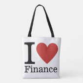 I Love ❤️ Finance – 財務部 –  トートバッグ (裏面)