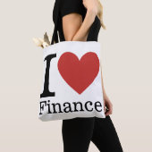 I Love ❤️ Finance – 財務部 –  トートバッグ (クローズアップ)