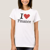 I Love ❤️ Finance Customizable Women's Tシャツ (正面)