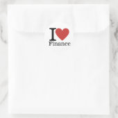 I Love ❤️ Finance - Finance Department – シール (バッグ)