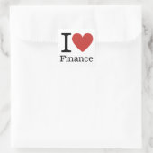 I Love ❤️ Finance - Finance Department – ステッカー (バッグ)