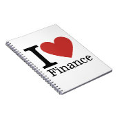 I Love ❤️ Finance - Finance Department – ノートブック (右側)