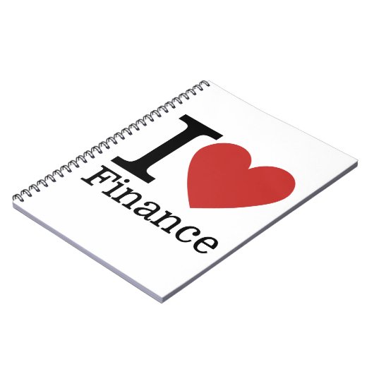 I Love ❤️ Finance - Finance Department – ノートブック (左側)