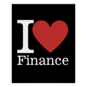 I Love ❤️ Finance - Finance Department – ポスター (正面)