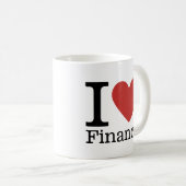 I Love ❤️ Finance - Finance Department - Mug コーヒーマグカップ (正面右)