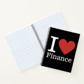 I Love ❤️ Finance - Finance Department NOTEBOOK ノートブック (内部)