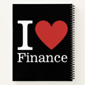 I Love ❤️ Finance - Finance Department NOTEBOOK ノートブック (裏面)