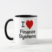 I Love Finance Systems Accountant Manager引用文 マグカップ (左)