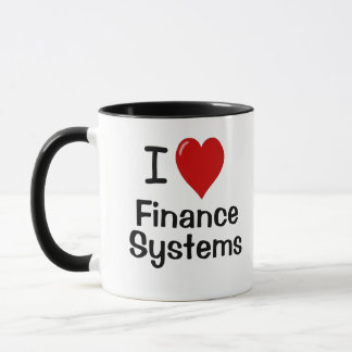 I Love Finance Systems Accountant Manager引用文 マグカップ