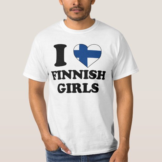 I love Finnish Girls Tシャツ (正面)