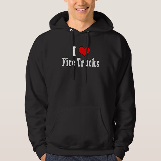 I Love Fire Trucks  Quotes パーカ (正面)