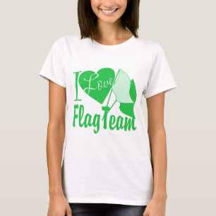 I Love Flag Team Green Tシャツ