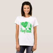 I Love Flag Team Green Tシャツ (正面フル)
