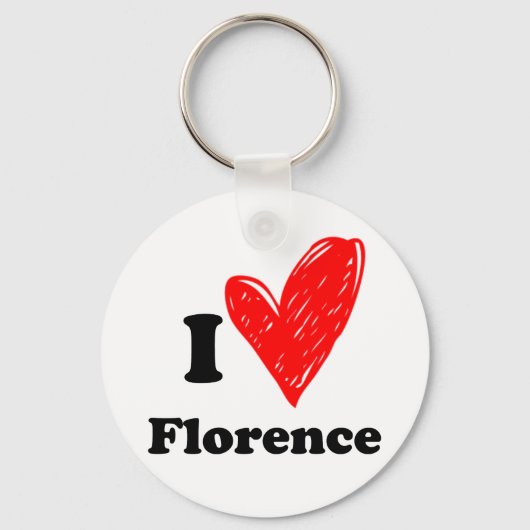 I Love Florence キーホルダー (正面)