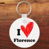I Love Florence キーホルダー (正面)