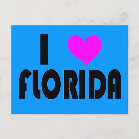 I Love Floridaはがき ポストカード (正面)