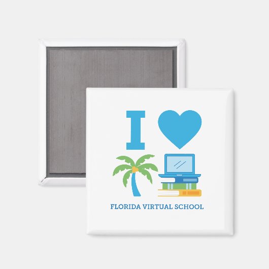 I Love Florida Virtual School Magnet マグネット (正面/裏面)
