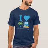 I Love Florida Virtual School, Navy T-Shirt Tシャツ (正面)