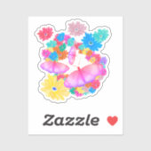 I Love Flowers. Butterfly Dream シール (シート)