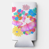 I Love Flowers. Butterfly Dream スリム缶クーラー (裏面)