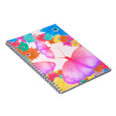 I Love Flowers. Butterfly Dream ノートブック (右側)