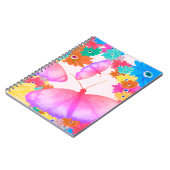 I Love Flowers. Butterfly Dream ノートブック (左側)