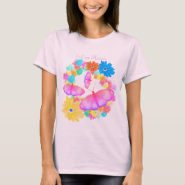I Love Flowers. Butterfly Dream T-Shirt Tシャツ