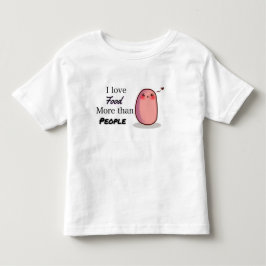 I LOVE FOOD MORE THAN PEOPLE "kawaii Potato" トドラーTシャツ