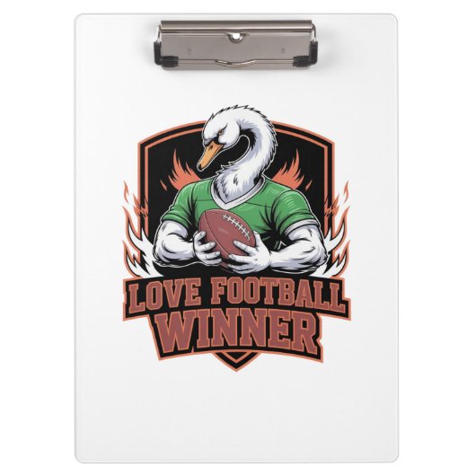 I love football  クリップボード (正面)