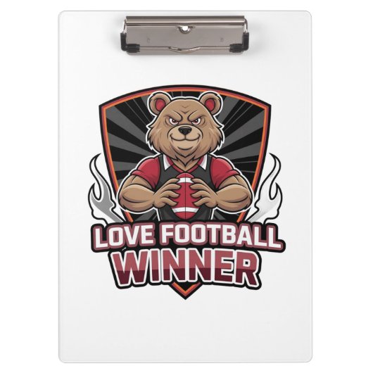 I love football  クリップボード (正面)