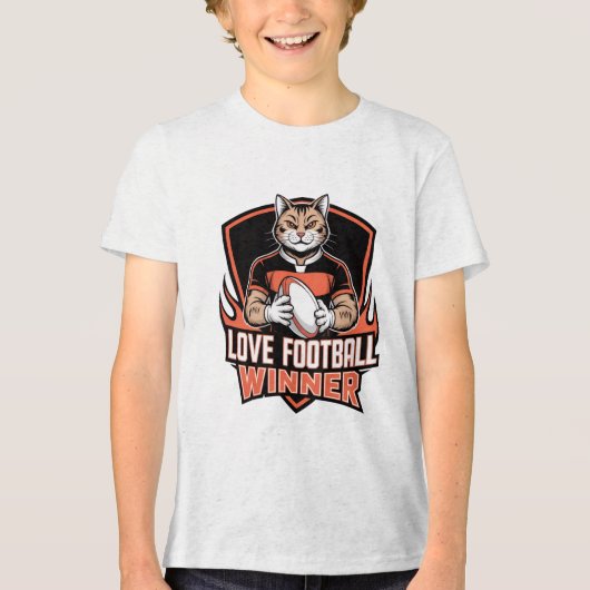 I love football  トライブレンドＴシャツ (正面)