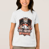 I love football  トライブレンドＴシャツ (正面)