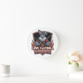I love football ラウンド壁時計 (ホーム)