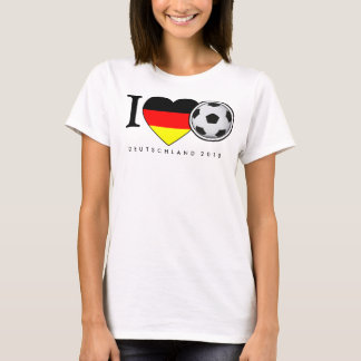 I Love Football Deutschland 2010 Fussball Tシャツ