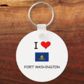 I Love Fort Washingtonペンシルバニア キーホルダー (正面)