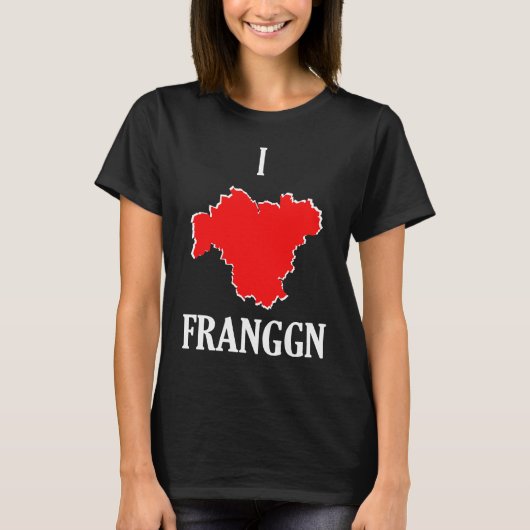 I Love Franggn Proud Franks Card  Home Tシャツ (正面)