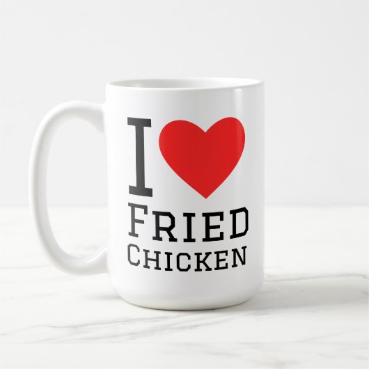I love fried chicken コーヒーマグカップ (左)