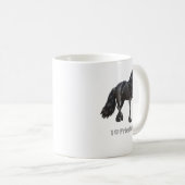 I Love Friesians Black Friesian Draft Horse Lovers コーヒーマグカップ (正面右)